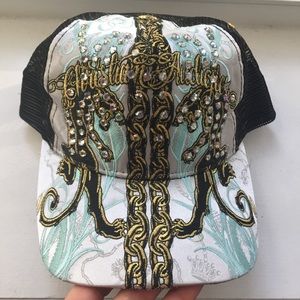 Christian Audigier Mesh Snap Back Hat NWOT